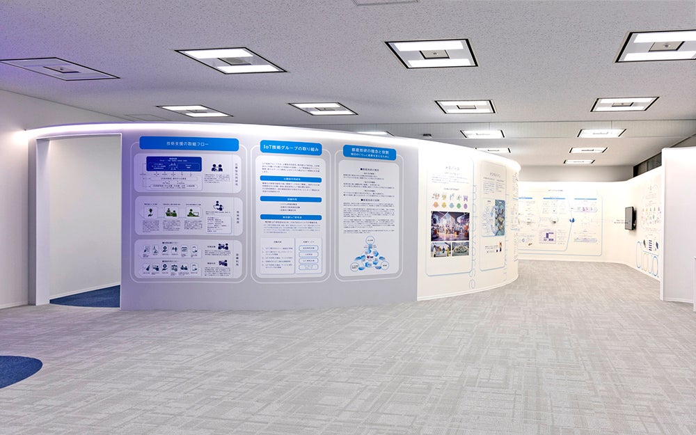 IoT展示スペースの室内