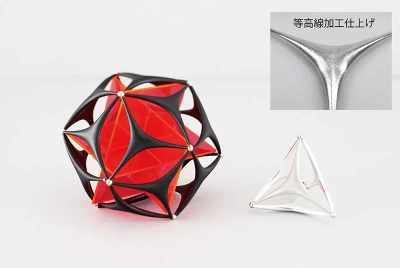OM開発支援で製作したジュラルミン製知育玩具の画像