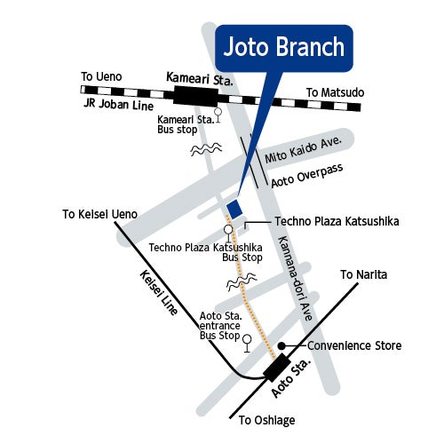 Joto Branch map