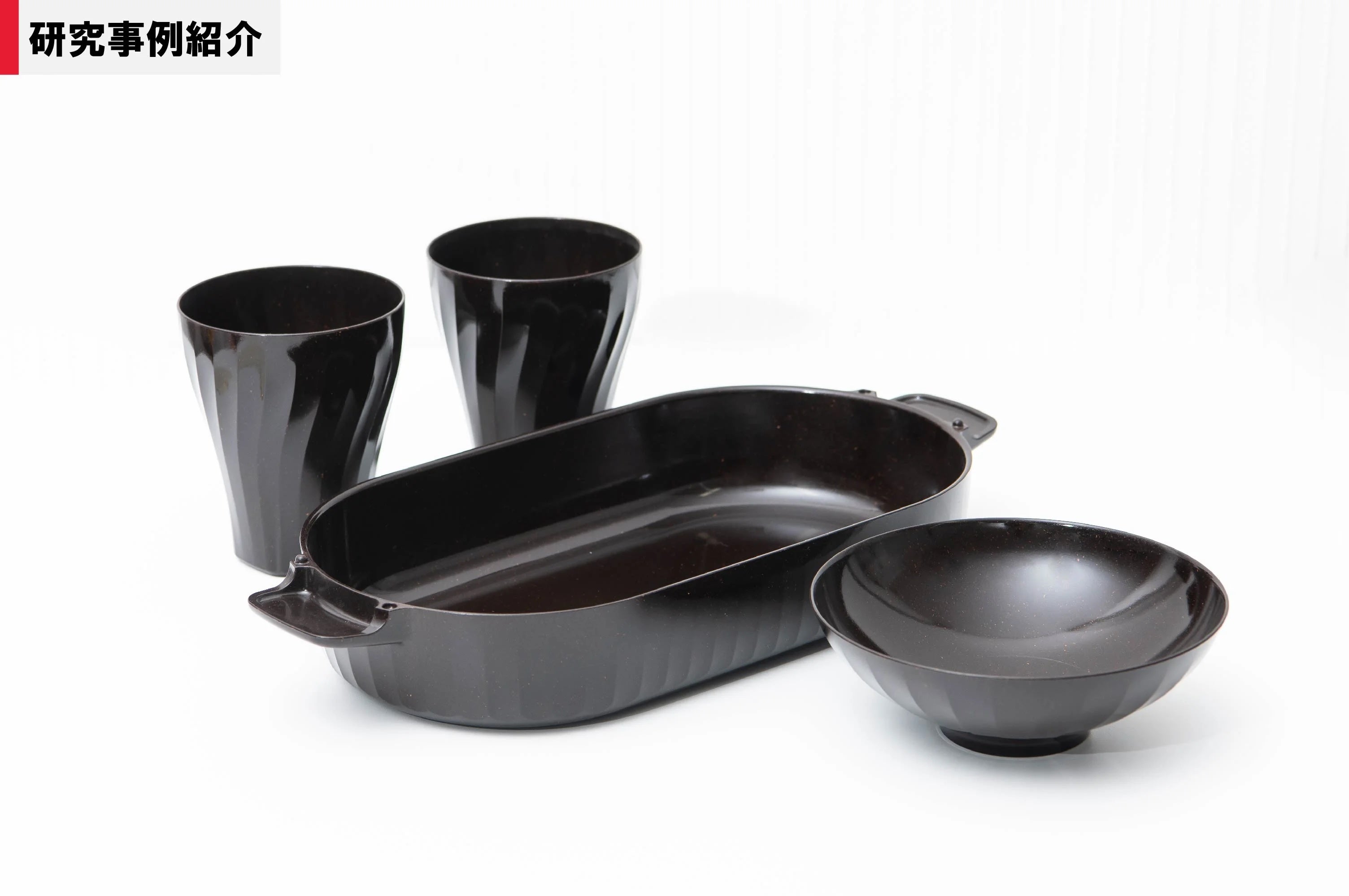 産業廃材の木粉を活用した複合成形材料による食品容器の開発