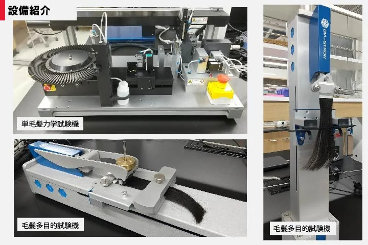 毛髪の機器測定　-内部構造解析から官能の定量評価まで-